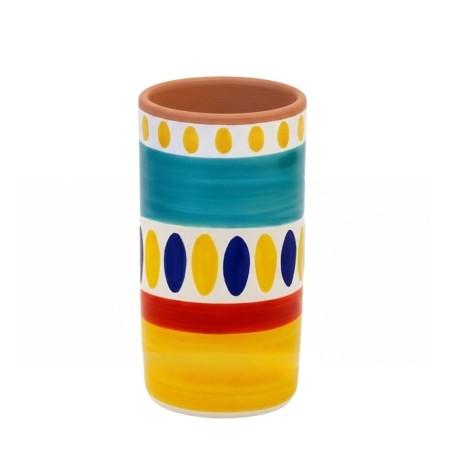 Portabottiglia utensili artigianale Lipari ceramiche de simone Portabottiglia utensili artigianale Lipari ceramiche de simone